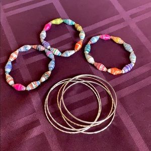 Assorted chunky bracelets & bangles